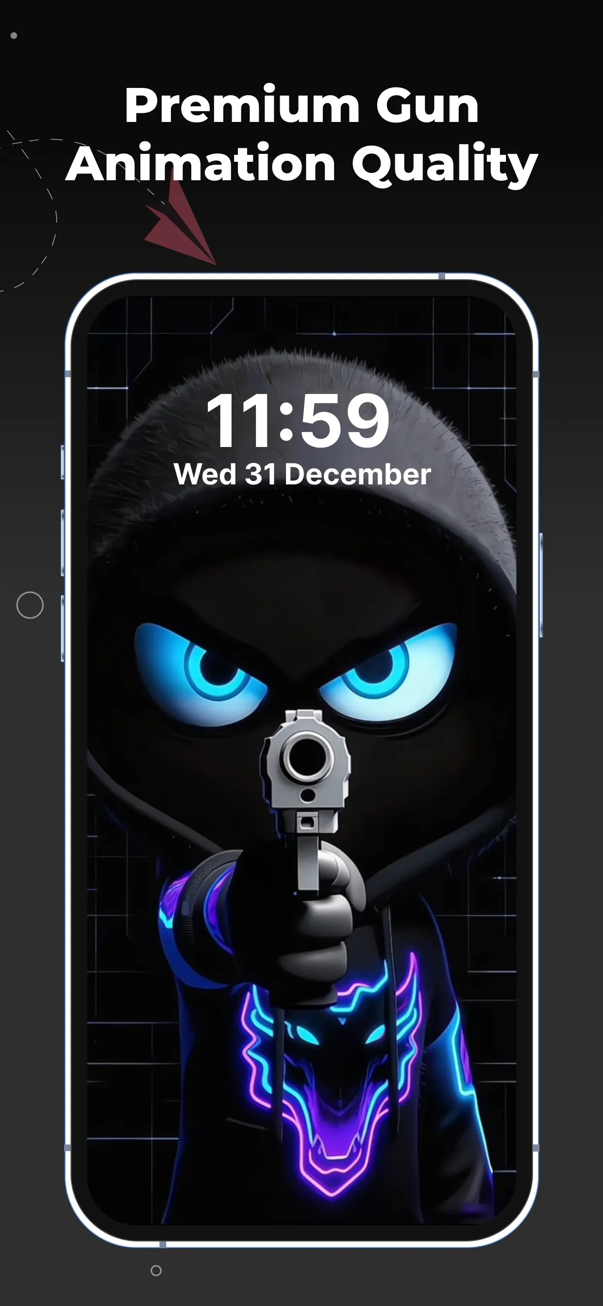 Silly Smile Gun Live Wallpaper | Indus Appstore | Screenshot