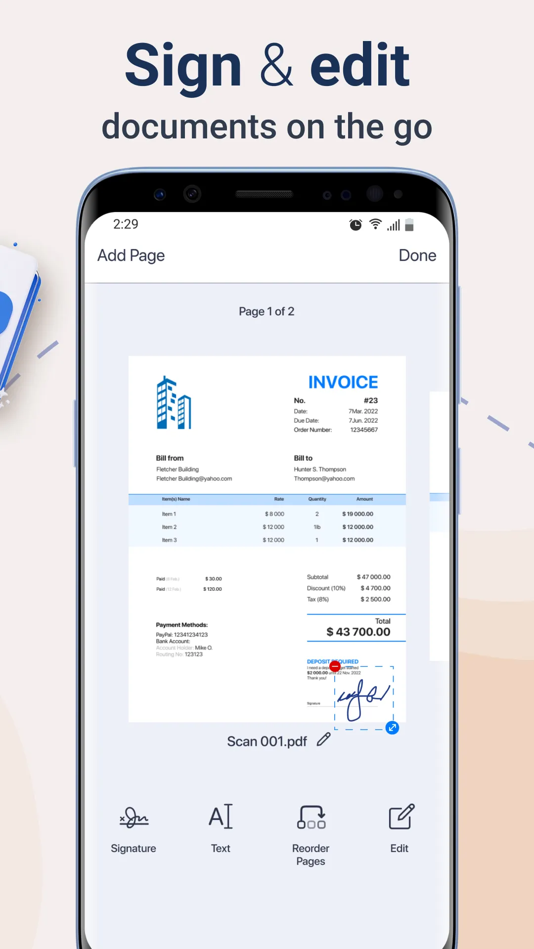 PDF Scanner, Editor, Converter | Indus Appstore | Screenshot