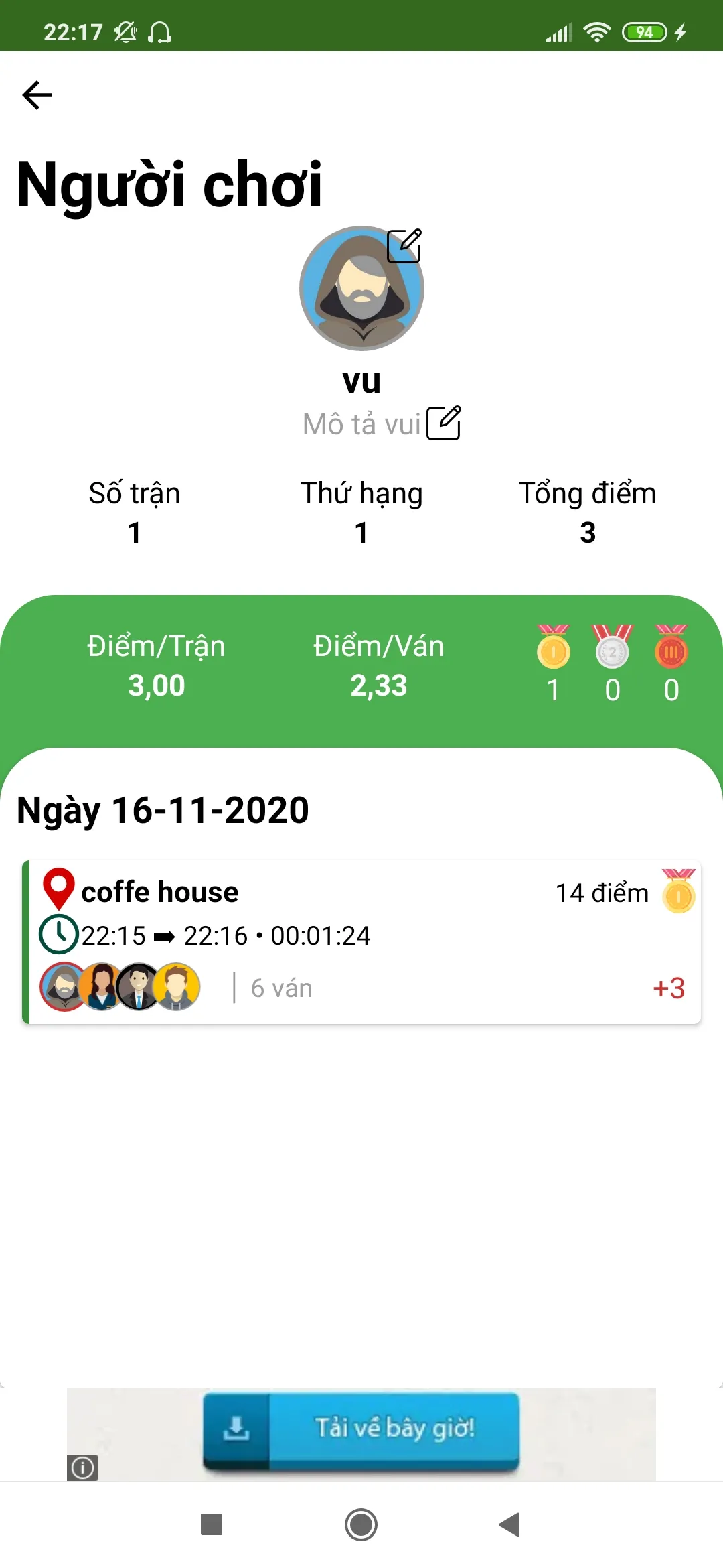 Ghi Điểm Đánh Bài | Indus Appstore | Screenshot