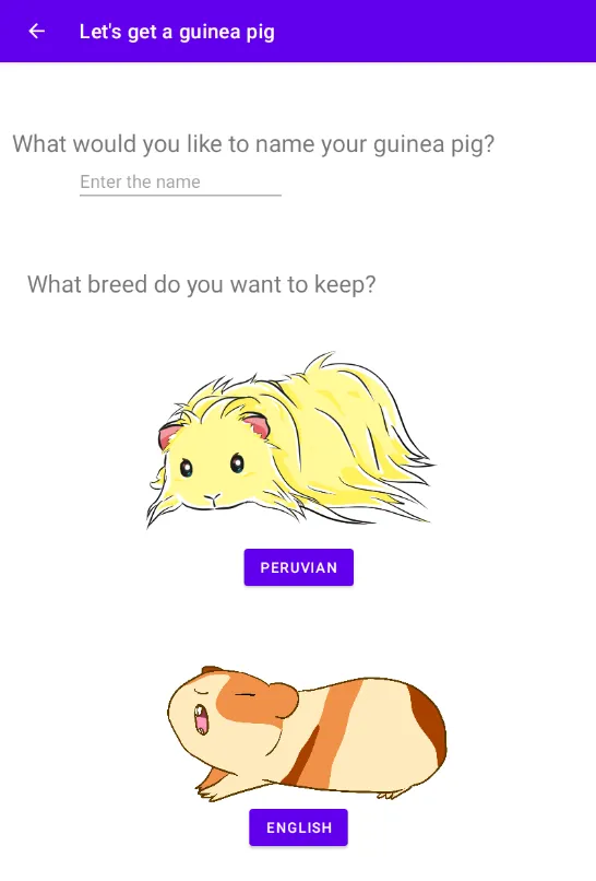 Let`s raise a guinea pig! | Indus Appstore | Screenshot