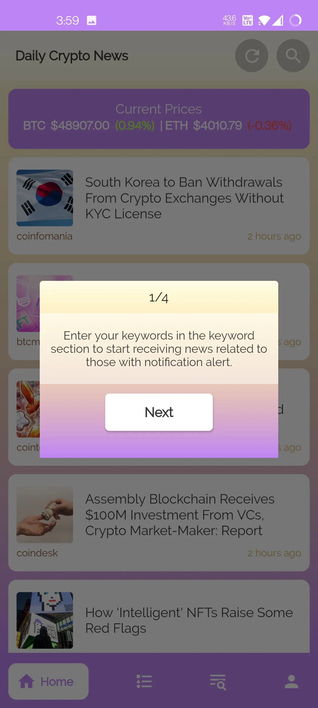 Daily Crypto News | Indus Appstore | Screenshot