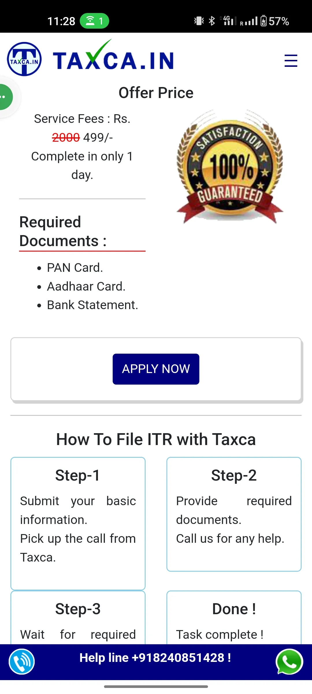 Taxca.in | Indus Appstore | Screenshot