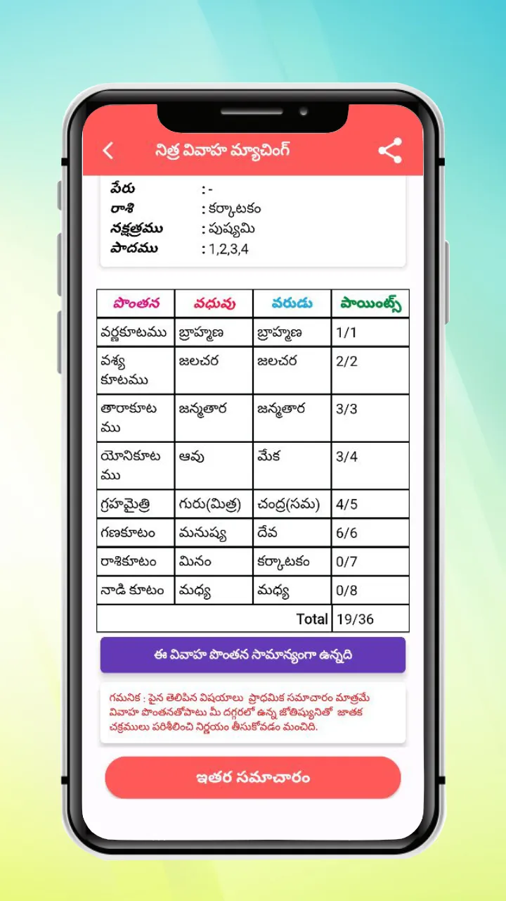 Vivaha Matching in Telugu | Indus Appstore | Screenshot