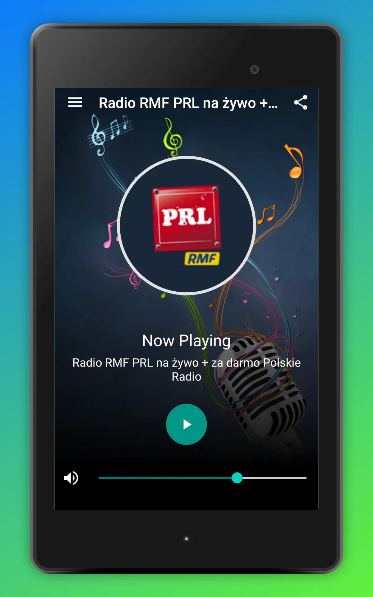 Radio RMF PRL Polskie Online | Indus Appstore | Screenshot