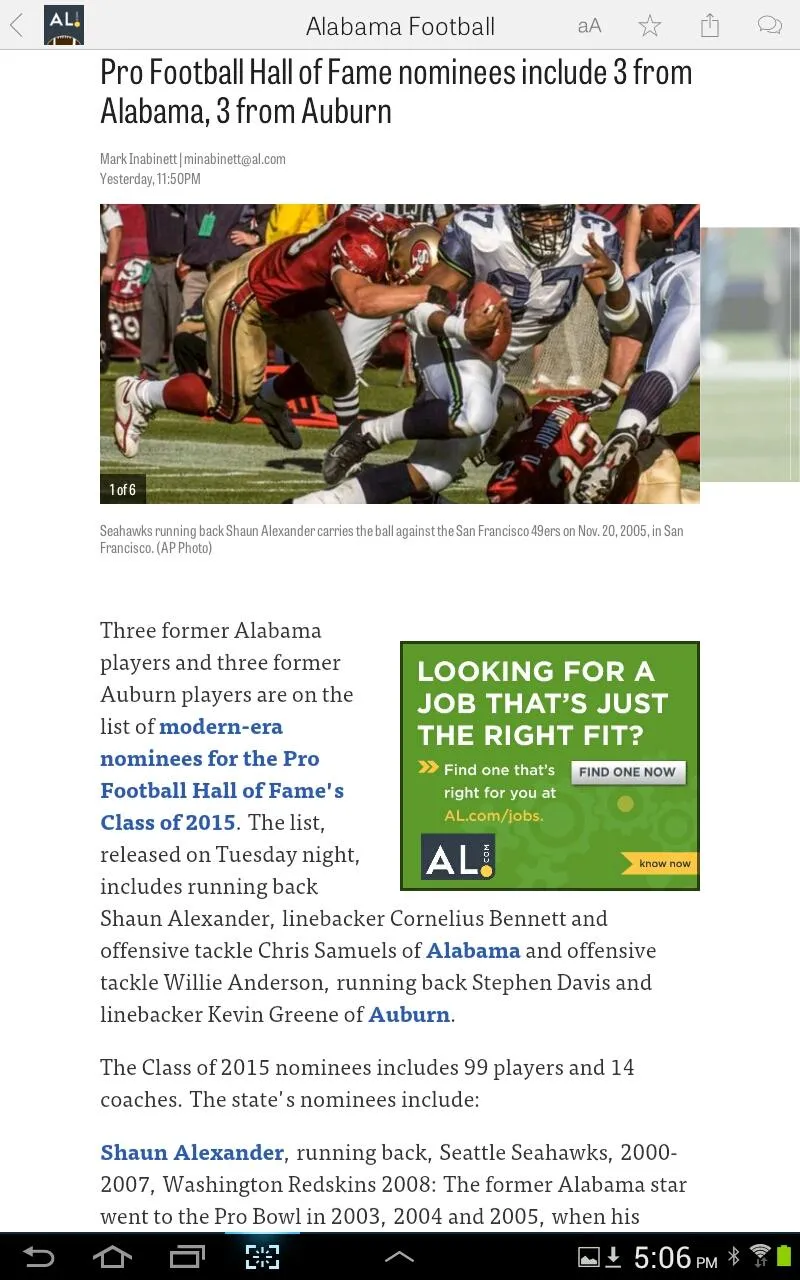 AL.com: Alabama Football News | Indus Appstore | Screenshot