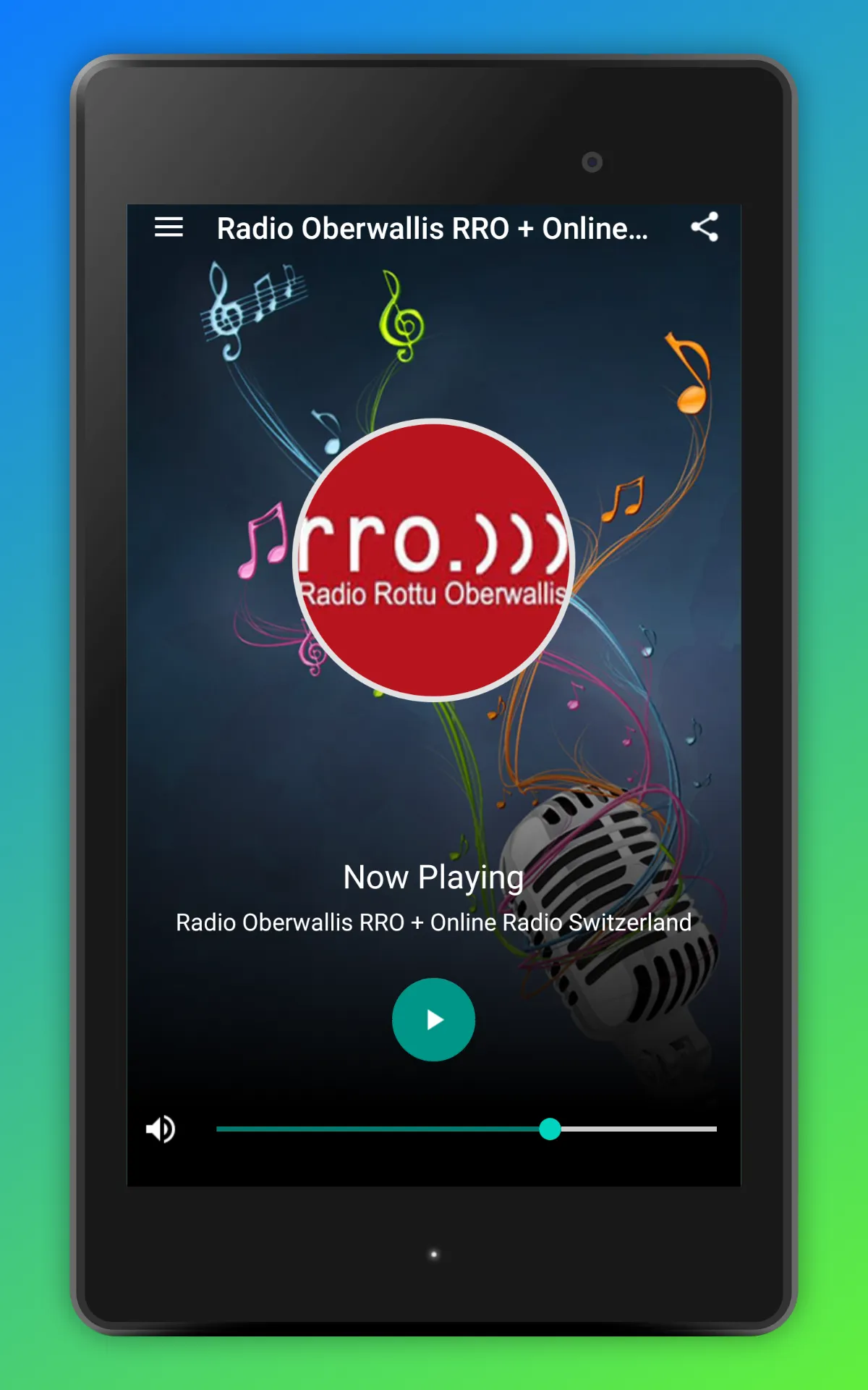 Radio Rottu Oberwallis RRO App | Indus Appstore | Screenshot