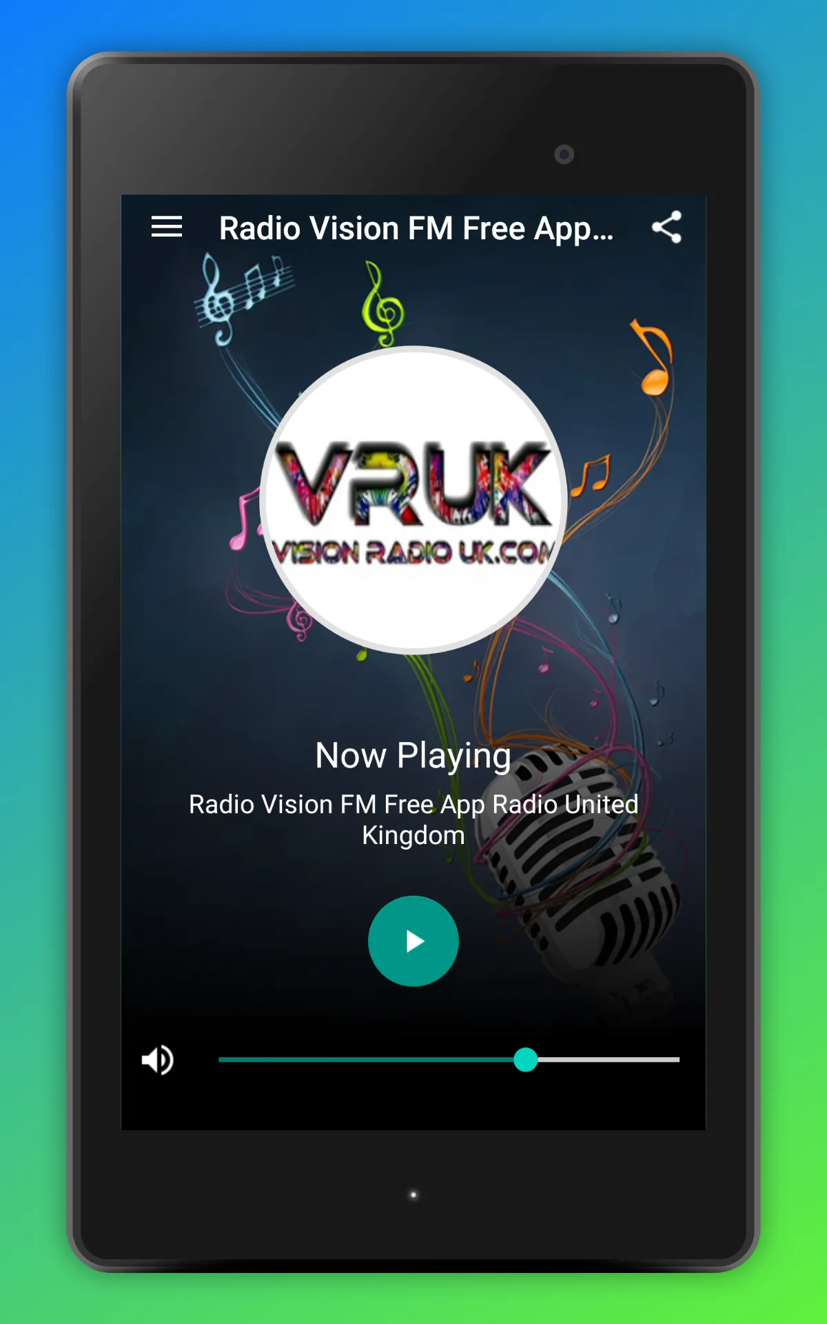 Vision Radio UK Station Online | Indus Appstore | Screenshot