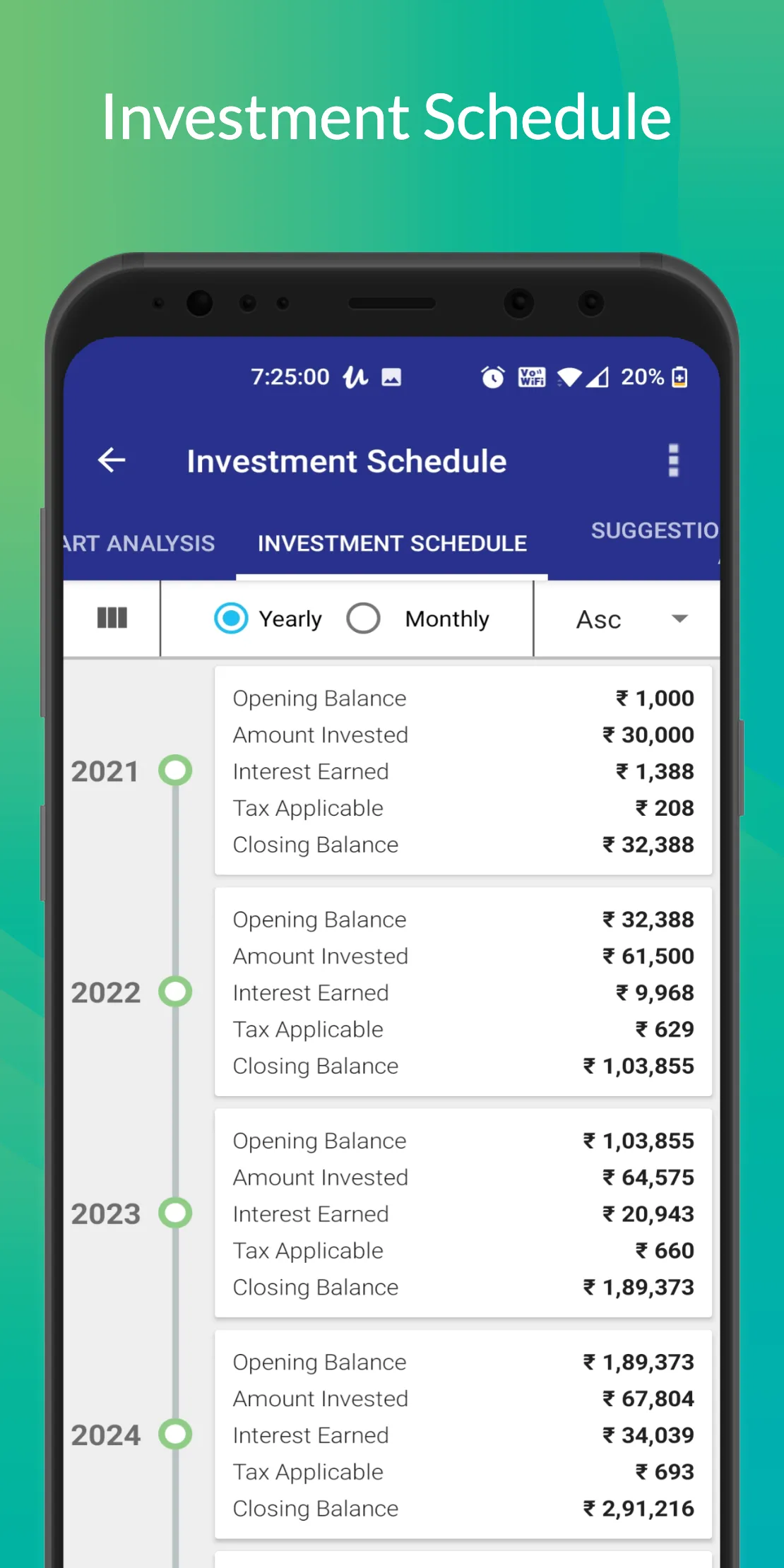 SIP Planner & SIP Calculator | Indus Appstore | Screenshot