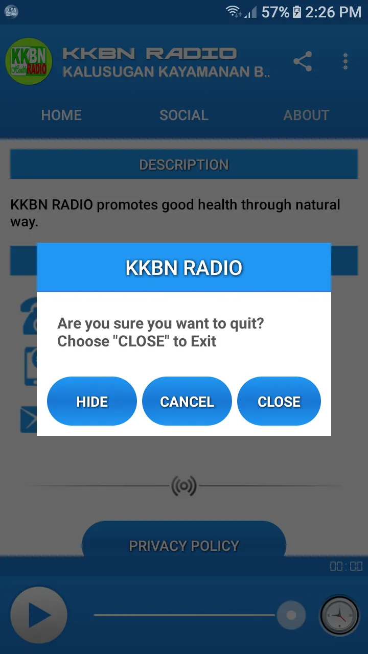 KKBN RADIO | Indus Appstore | Screenshot