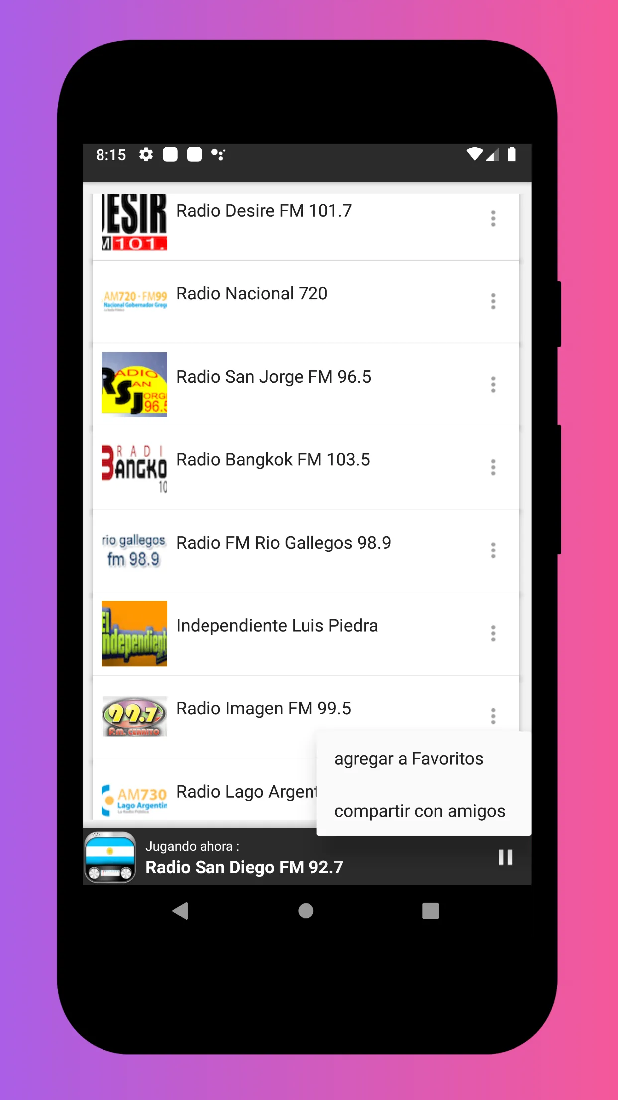 Radio Argentina FM And AM Live | Indus Appstore | Screenshot