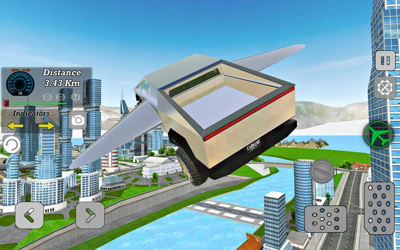 Modern Flying Car Driving Sim | Indus Appstore | Screenshot