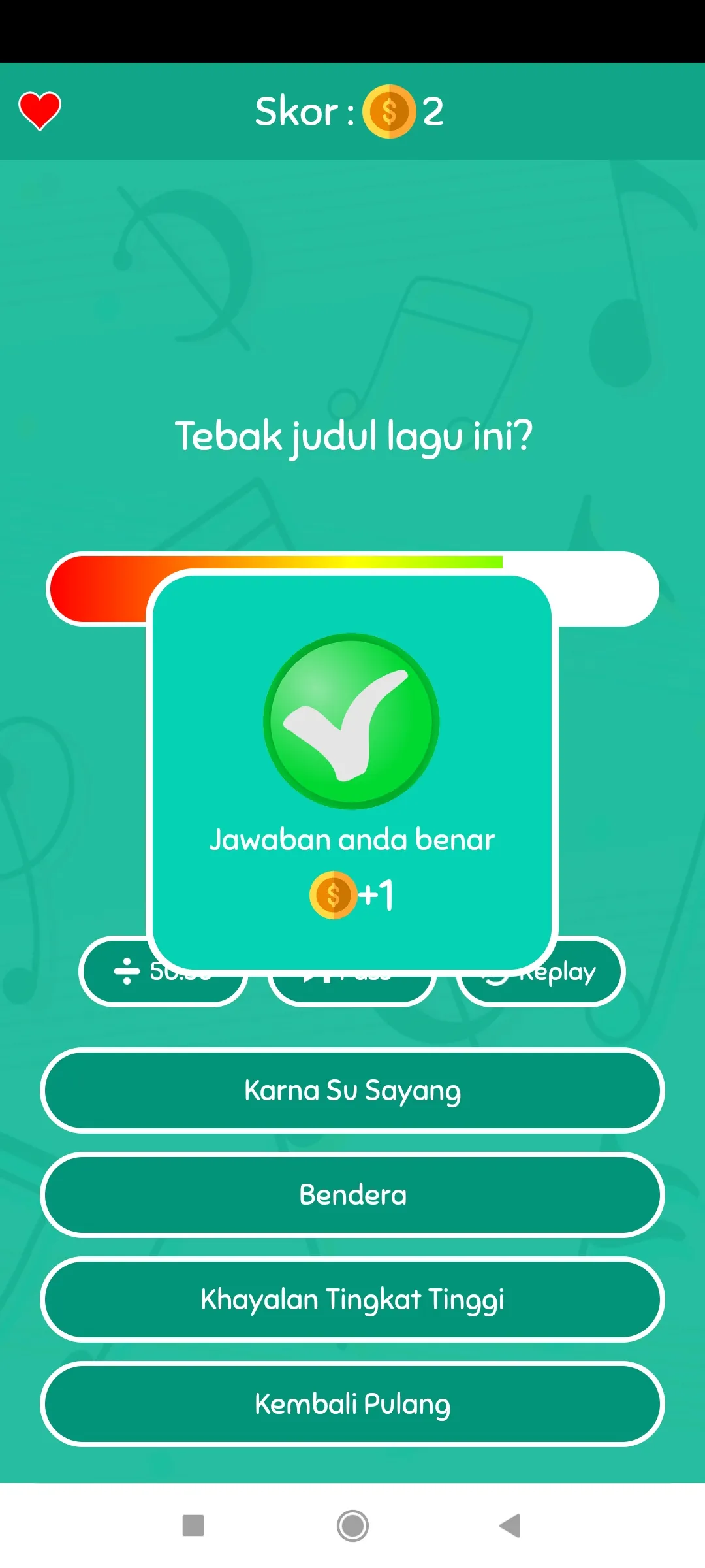 Game Tebak Lagu | Indus Appstore | Screenshot