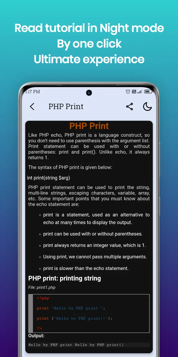 Learn PHP | Indus Appstore | Screenshot