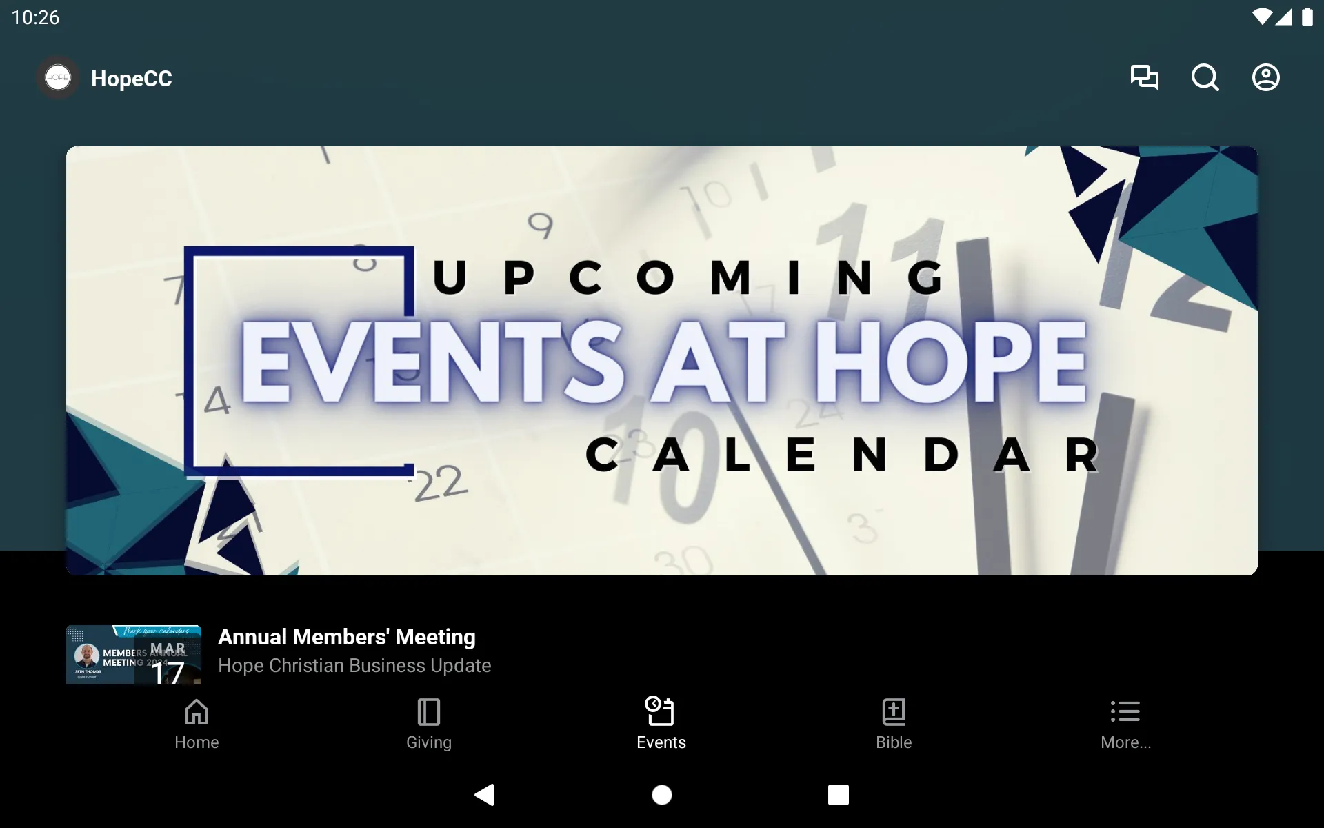 Hope Christian Community | Indus Appstore | Screenshot