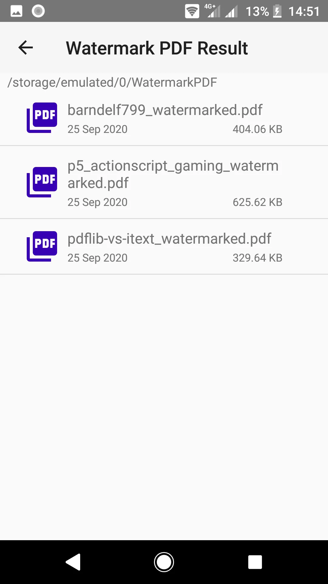 PDF Watermark : add - insert w | Indus Appstore | Screenshot