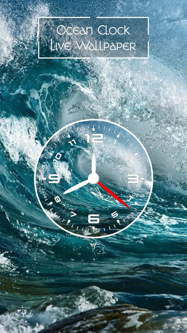 Ocean Clock Live Wallpaper | Indus Appstore | Screenshot