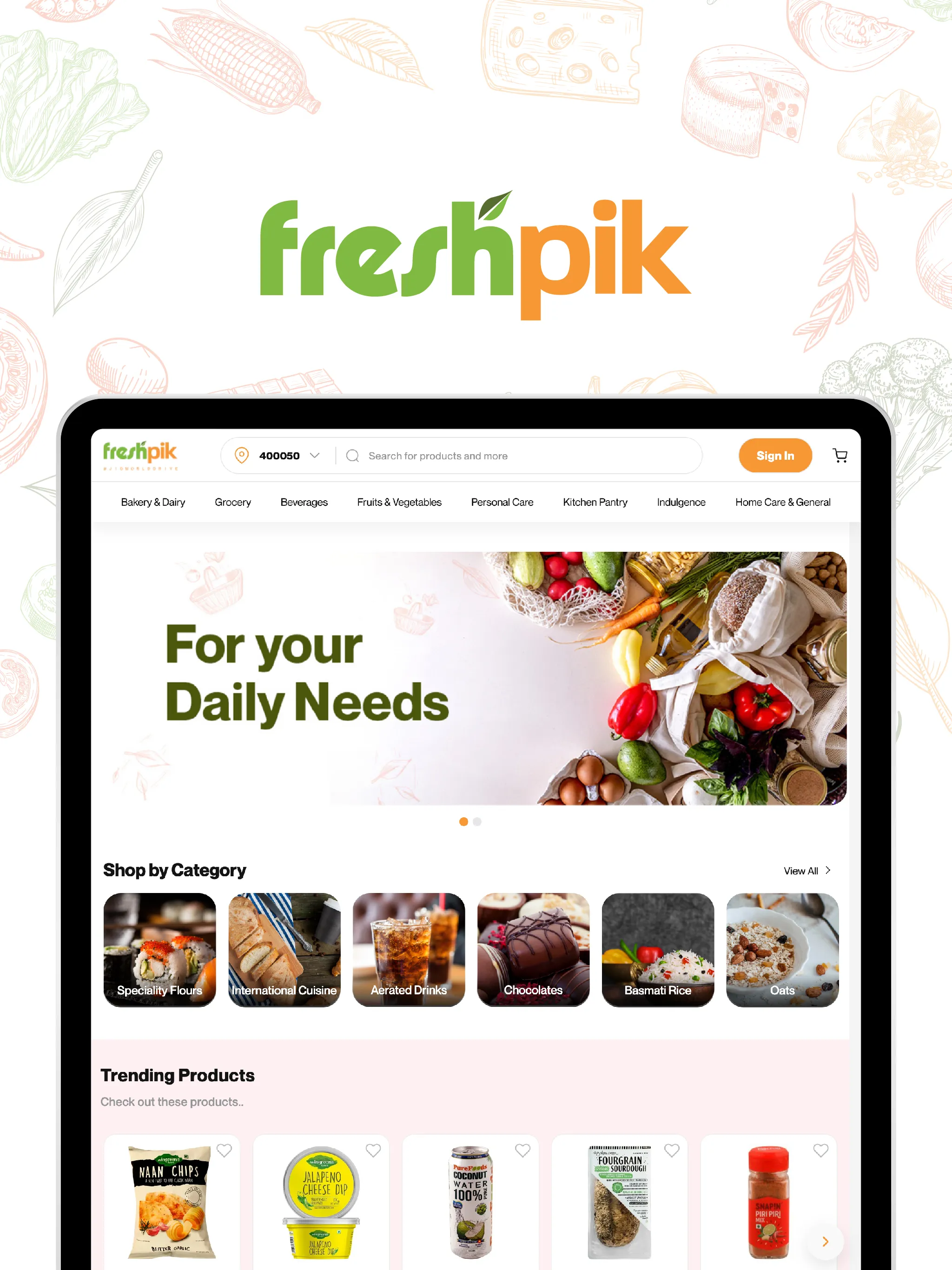 Freshpik: Gourmet Grocery App | Indus Appstore | Screenshot