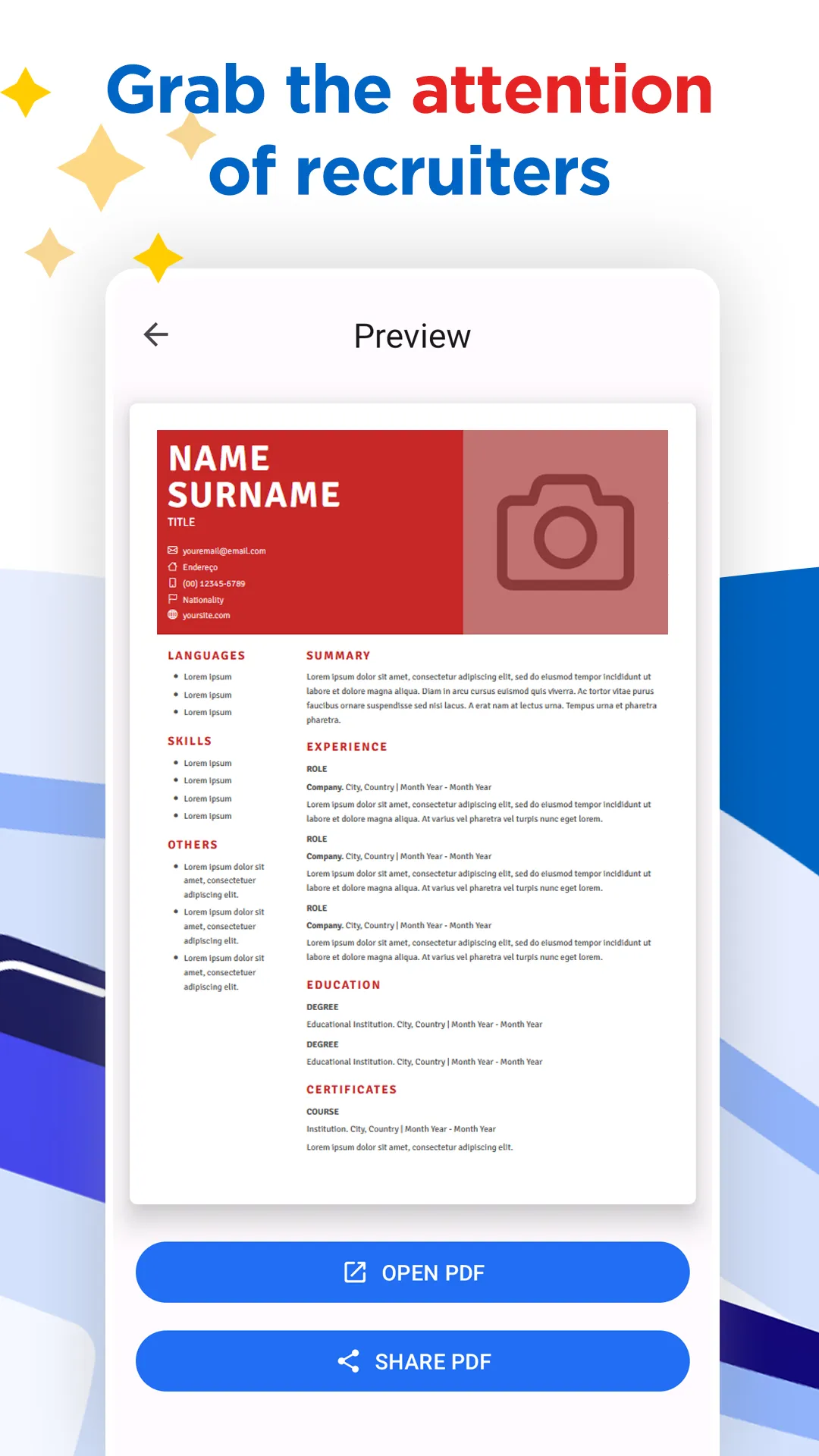 AI Resume Builder CV Maker PDF | Indus Appstore | Screenshot