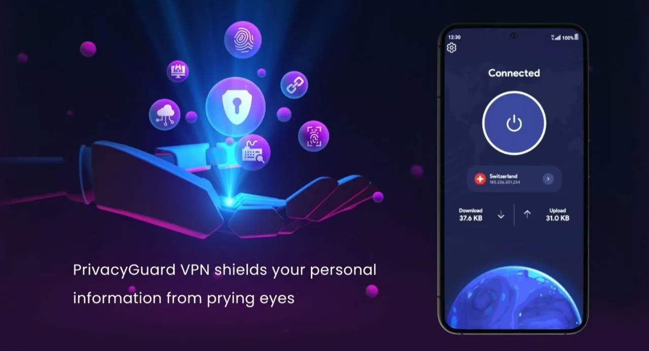 PrivacyGuard VPN: Fast, Secure | Indus Appstore | Screenshot