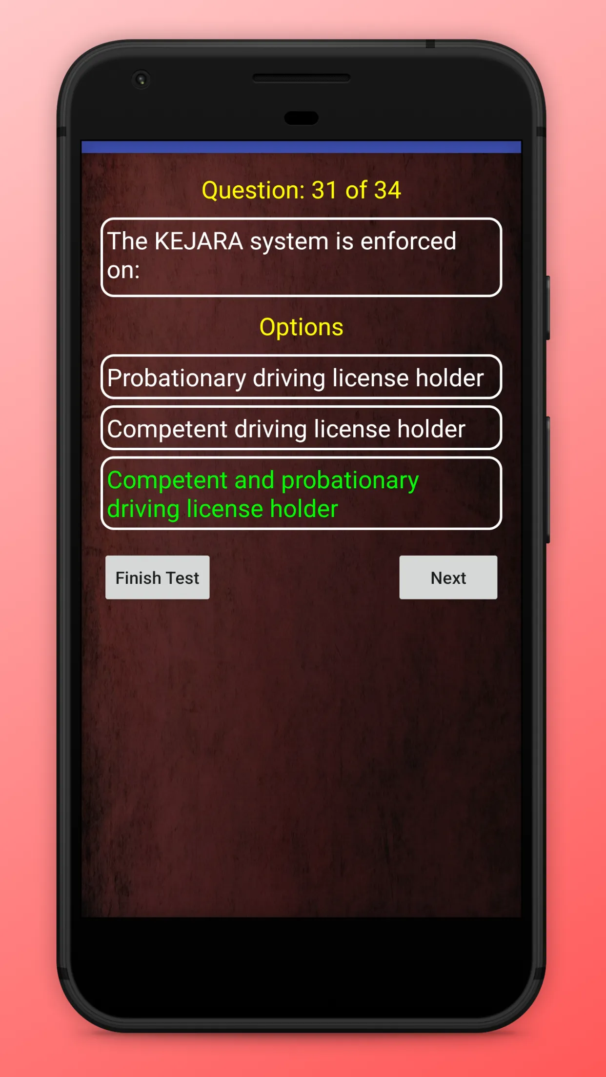 KPP License Test - 2022 | Indus Appstore | Screenshot