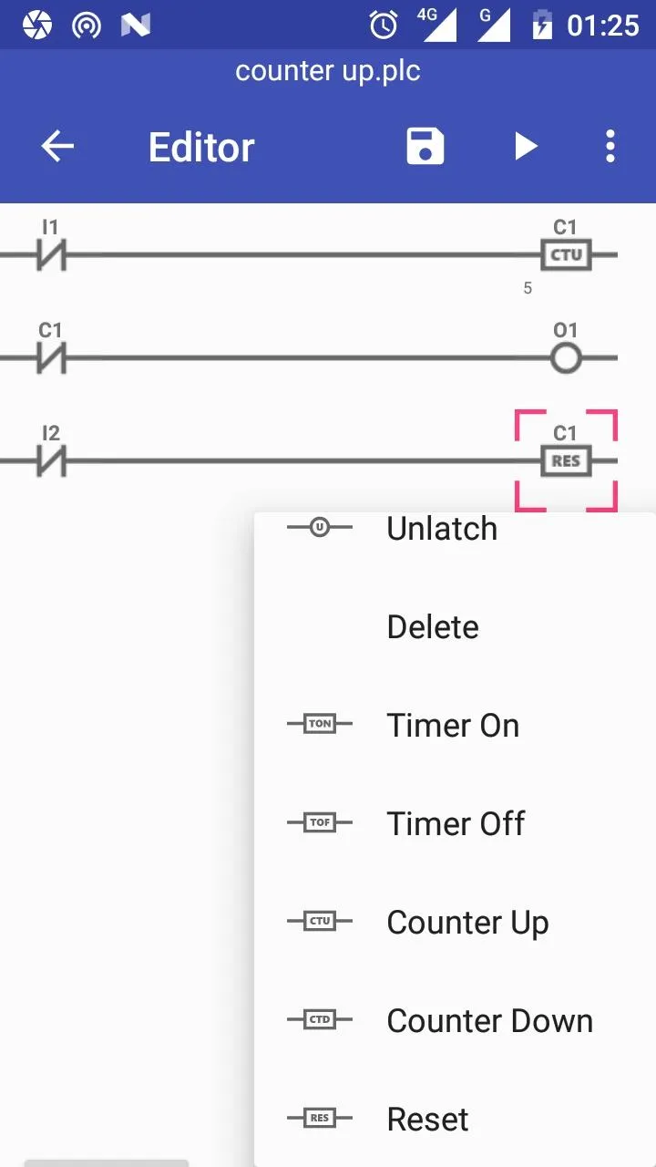 PLC Ladder Logic Simulator | Indus Appstore | Screenshot