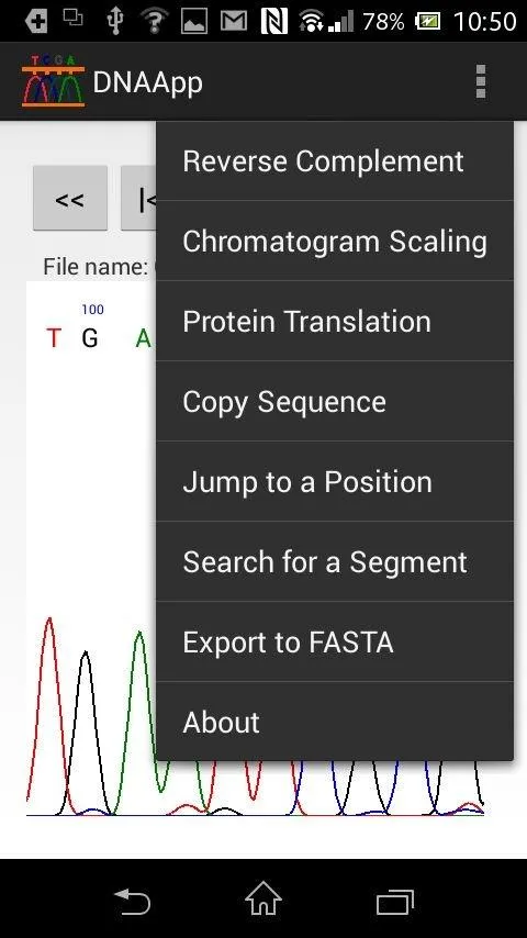 DNAApp: DNA sequence analyzer | Indus Appstore | Screenshot