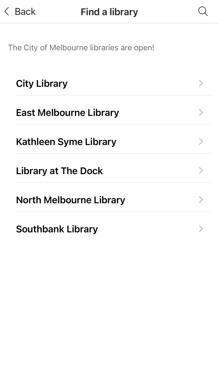 City of Melbourne Libraries | Indus Appstore | Screenshot