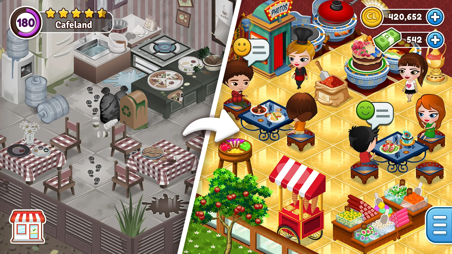 Cafeland - Restaurant Cooking | Indus Appstore | Screenshot