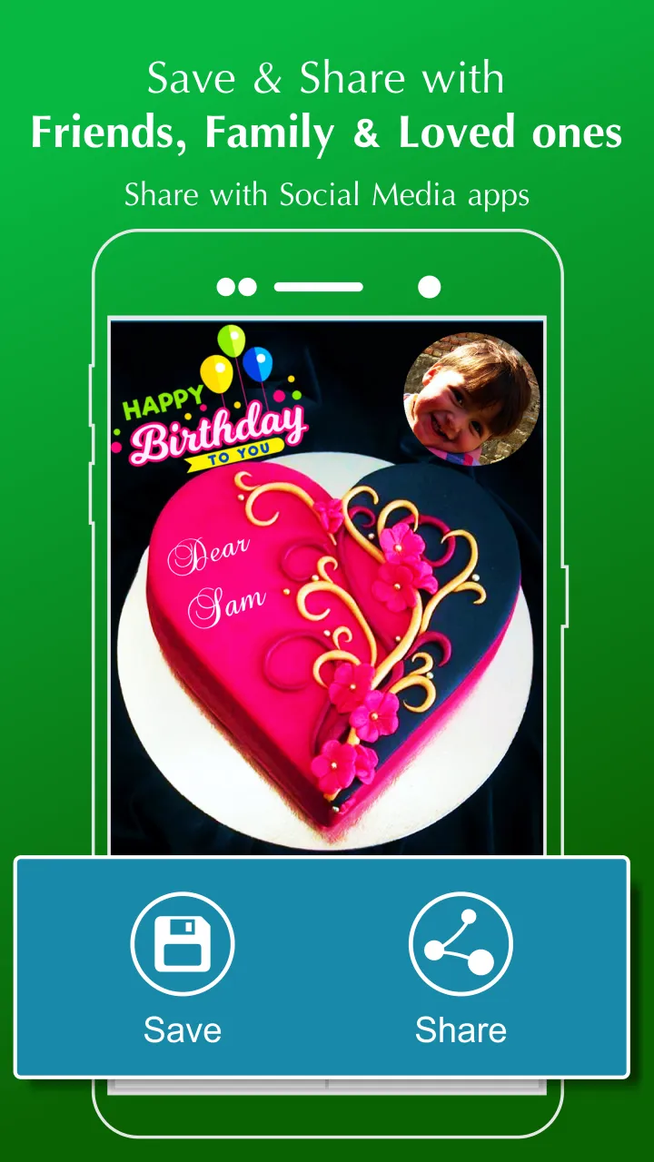 Name Photo on Birthday Cake | Indus Appstore | Screenshot