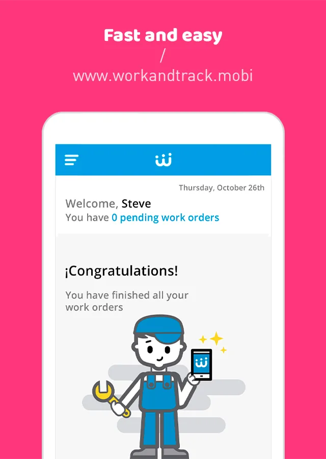 Work&Track Mobile | Indus Appstore | Screenshot