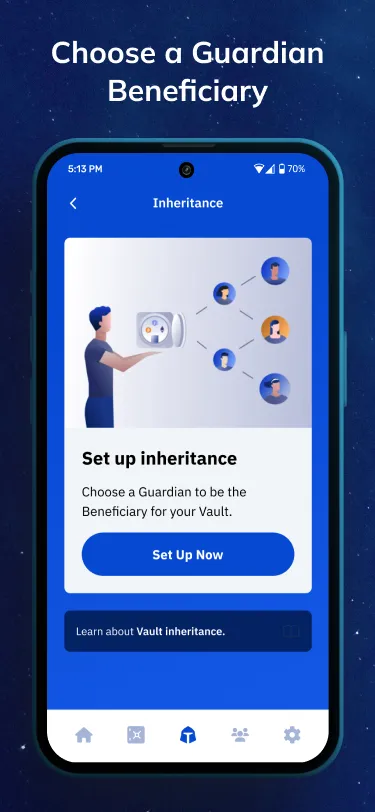 Crypto Inheritance and Backup | Indus Appstore | Screenshot