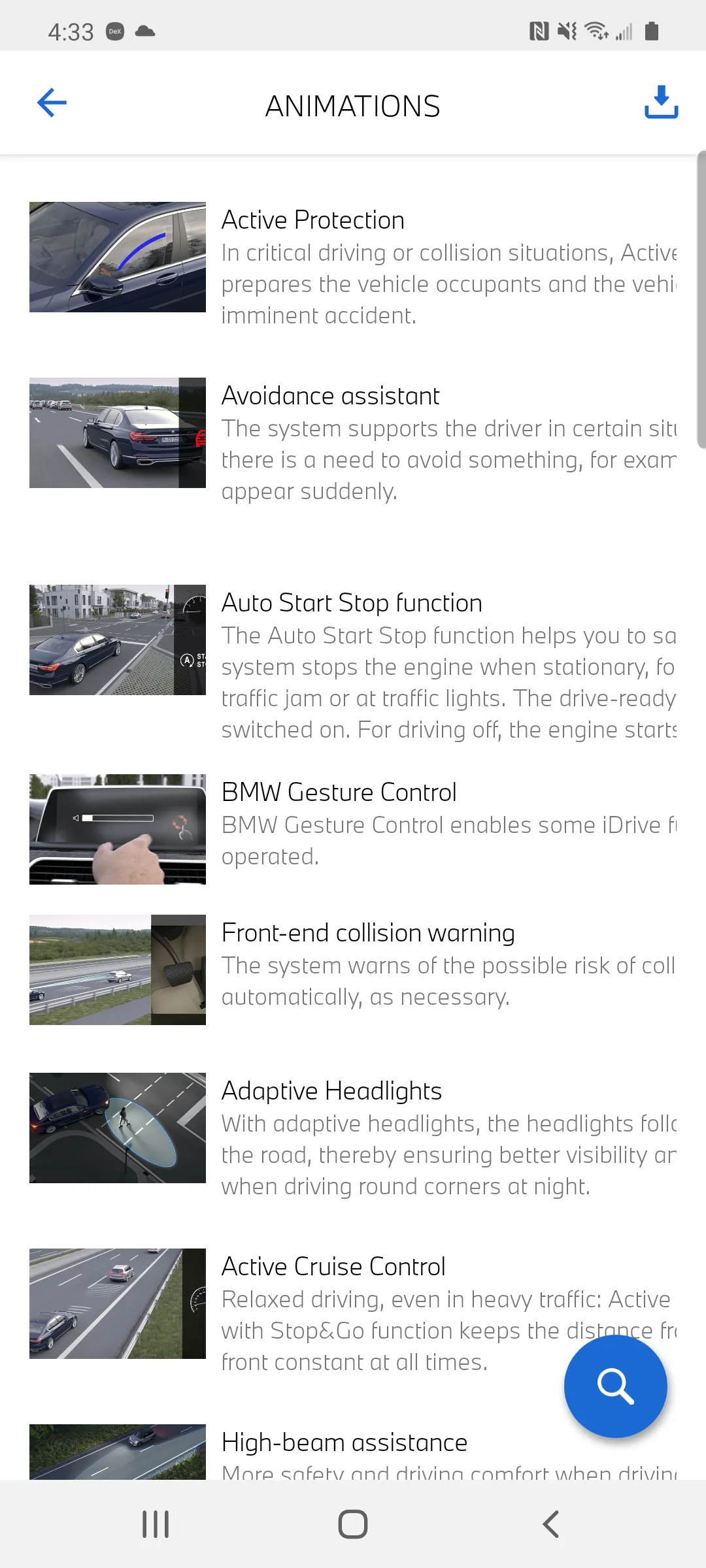 BMW Driver's Guide | Indus Appstore | Screenshot