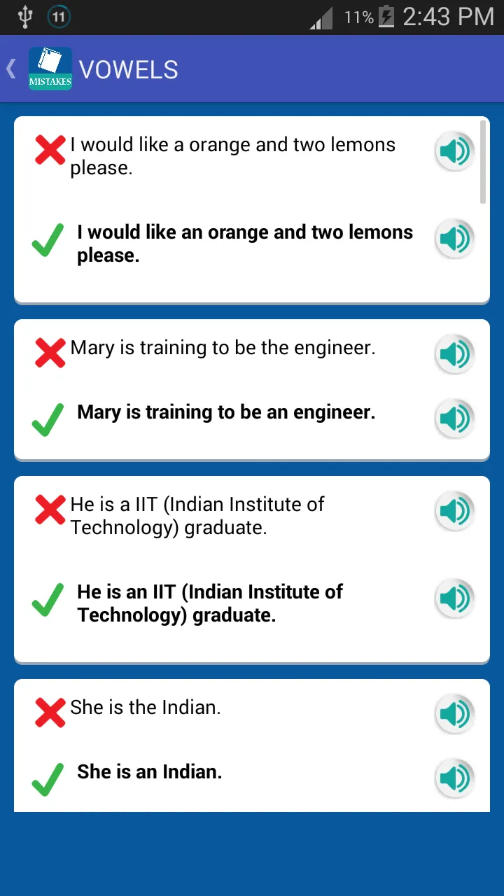 Common English Mistakes | Indus Appstore | Screenshot