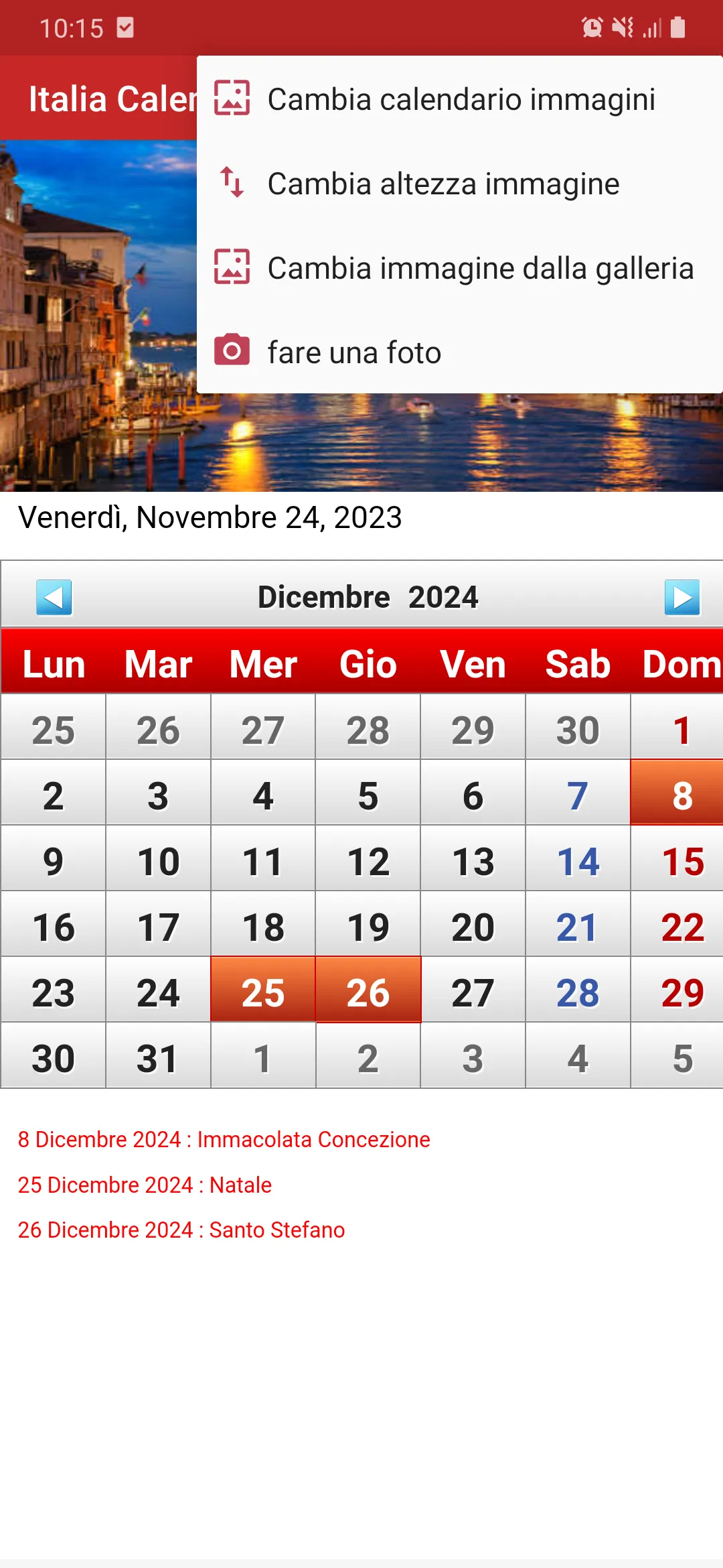 Italia Calendario 2024 | Indus Appstore | Screenshot