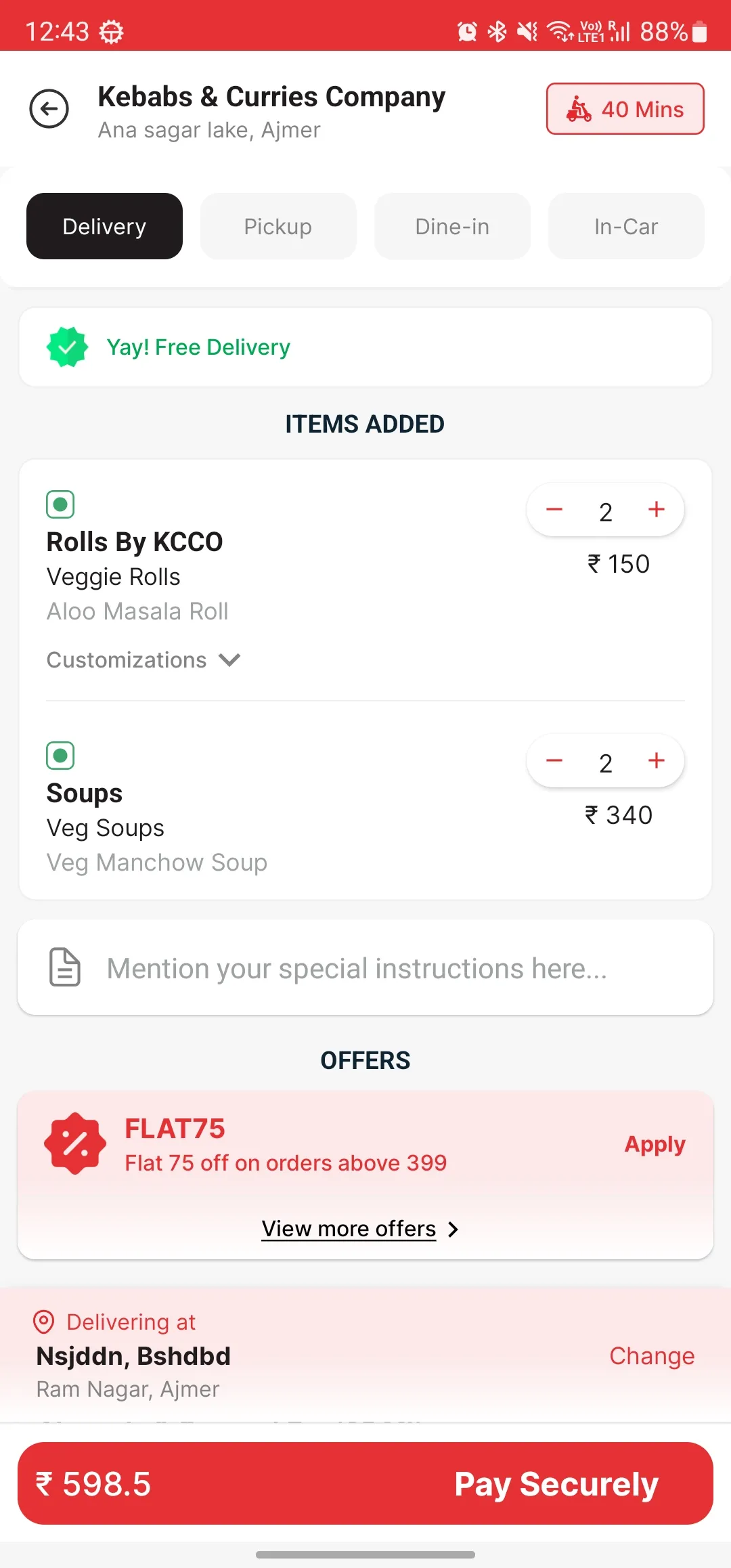 Kebabs & Curries Co.(KCCO) | Indus Appstore | Screenshot