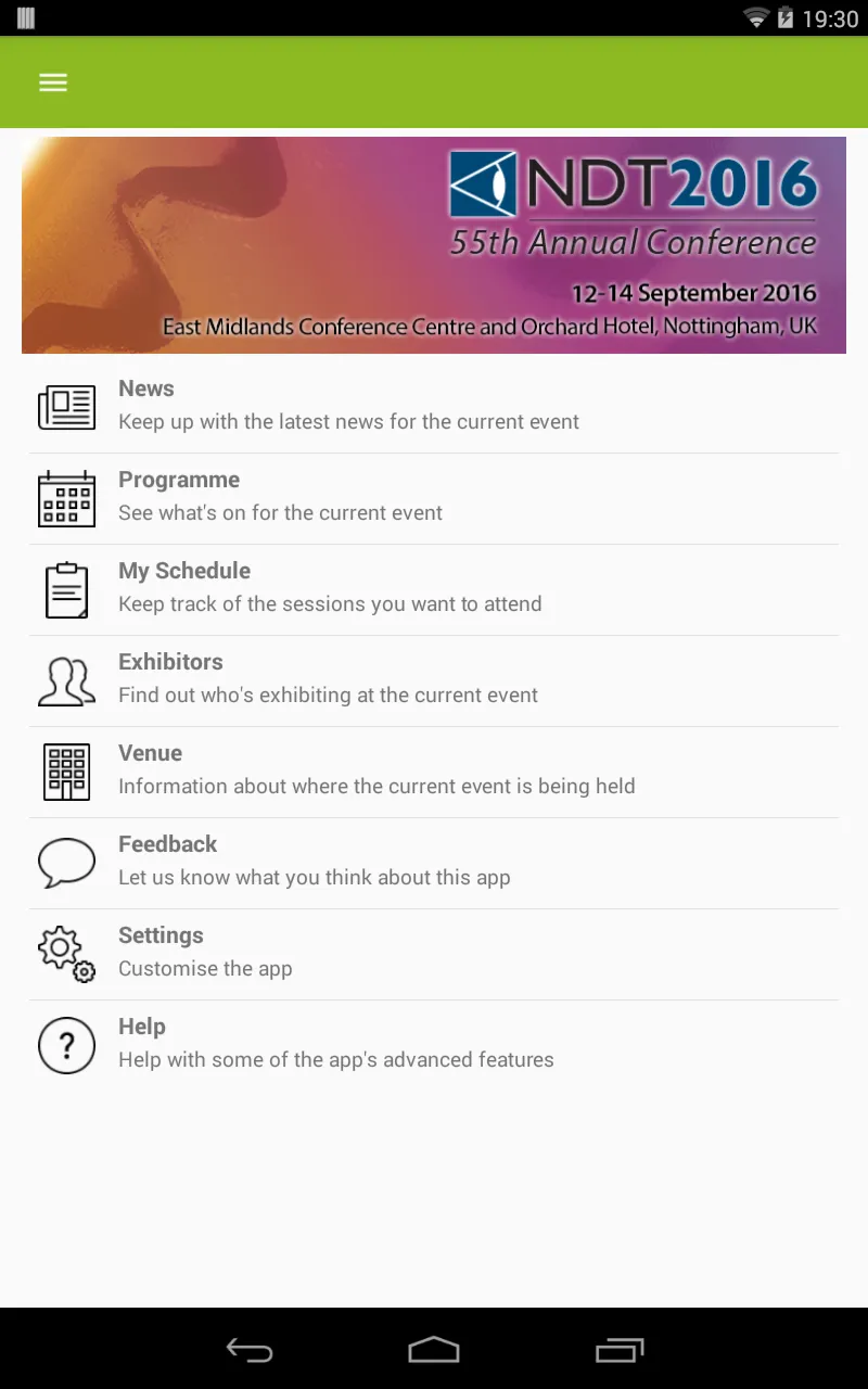 NDT Events | Indus Appstore | Screenshot