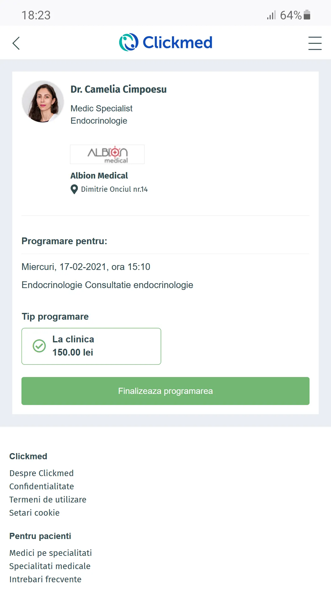 ClickMed - programare la medic | Indus Appstore | Screenshot