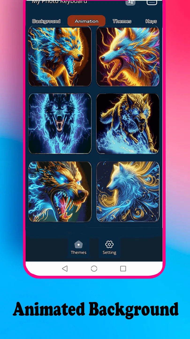 Night Light Wolf keyboard | Indus Appstore | Screenshot