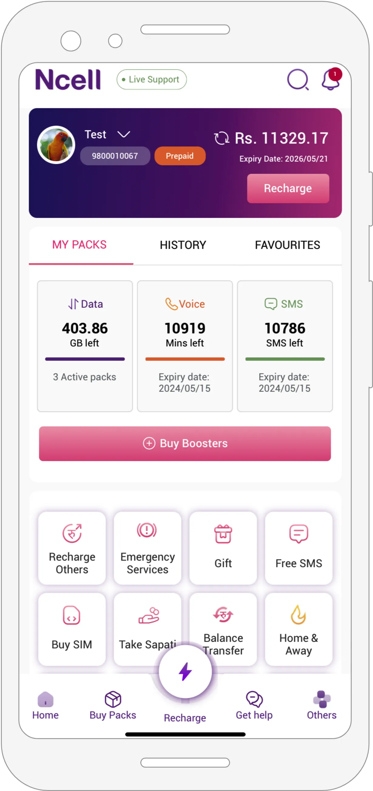 Ncell App: Recharge, Buy Packs | Indus Appstore | Screenshot