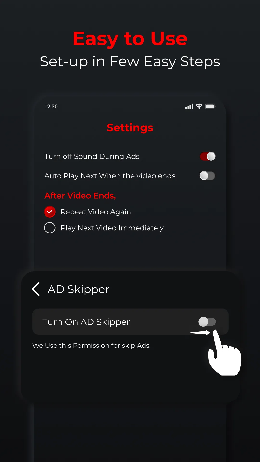 Ads Skipper: Auto Skip Ads Pro | Indus Appstore | Screenshot