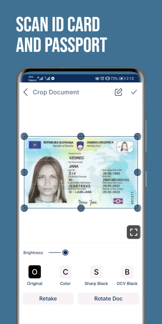 ID Card Scanner : ID Scanner | Indus Appstore | Screenshot