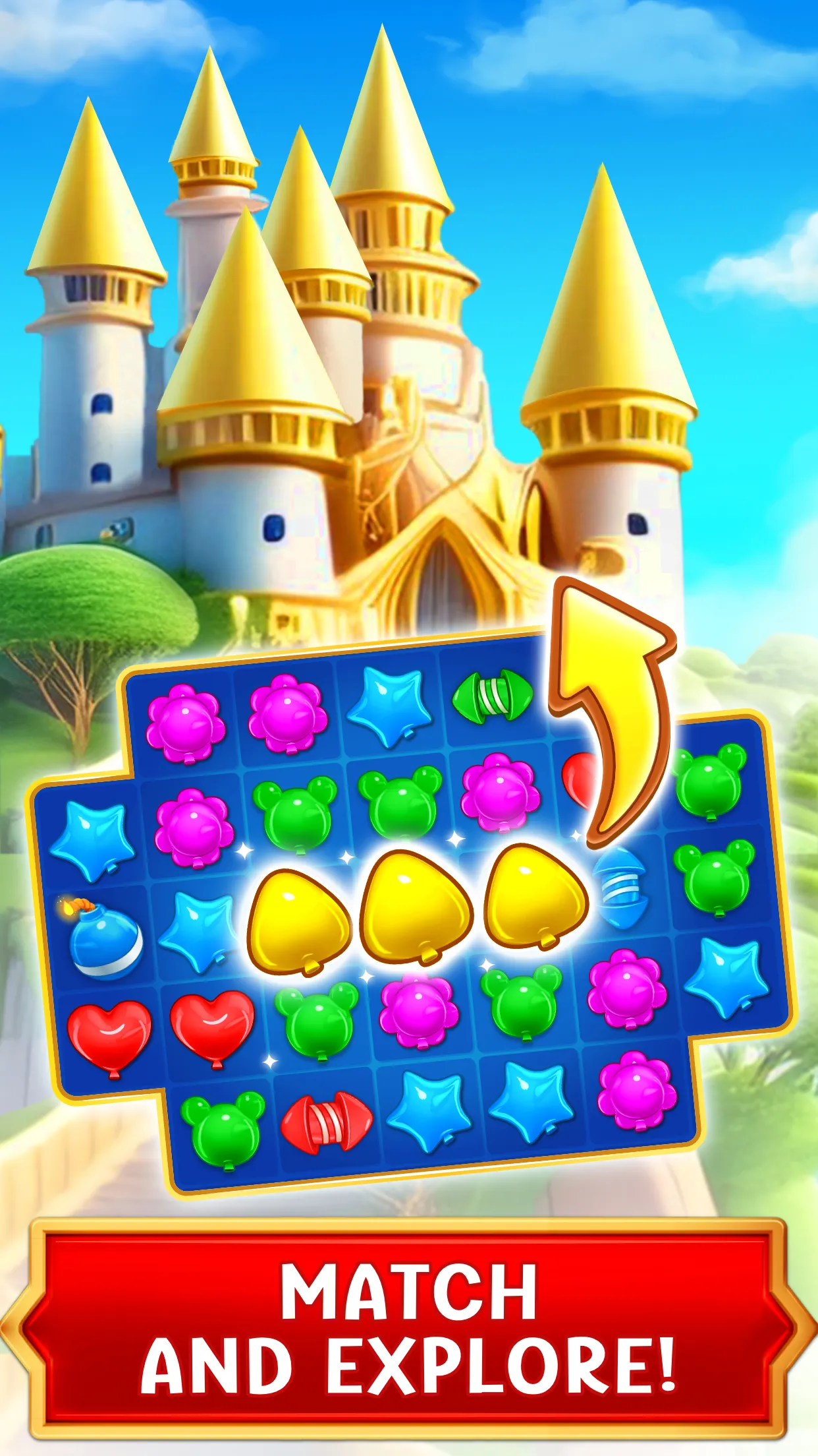 Balloon Pop: Match 3 Games | Indus Appstore | Screenshot