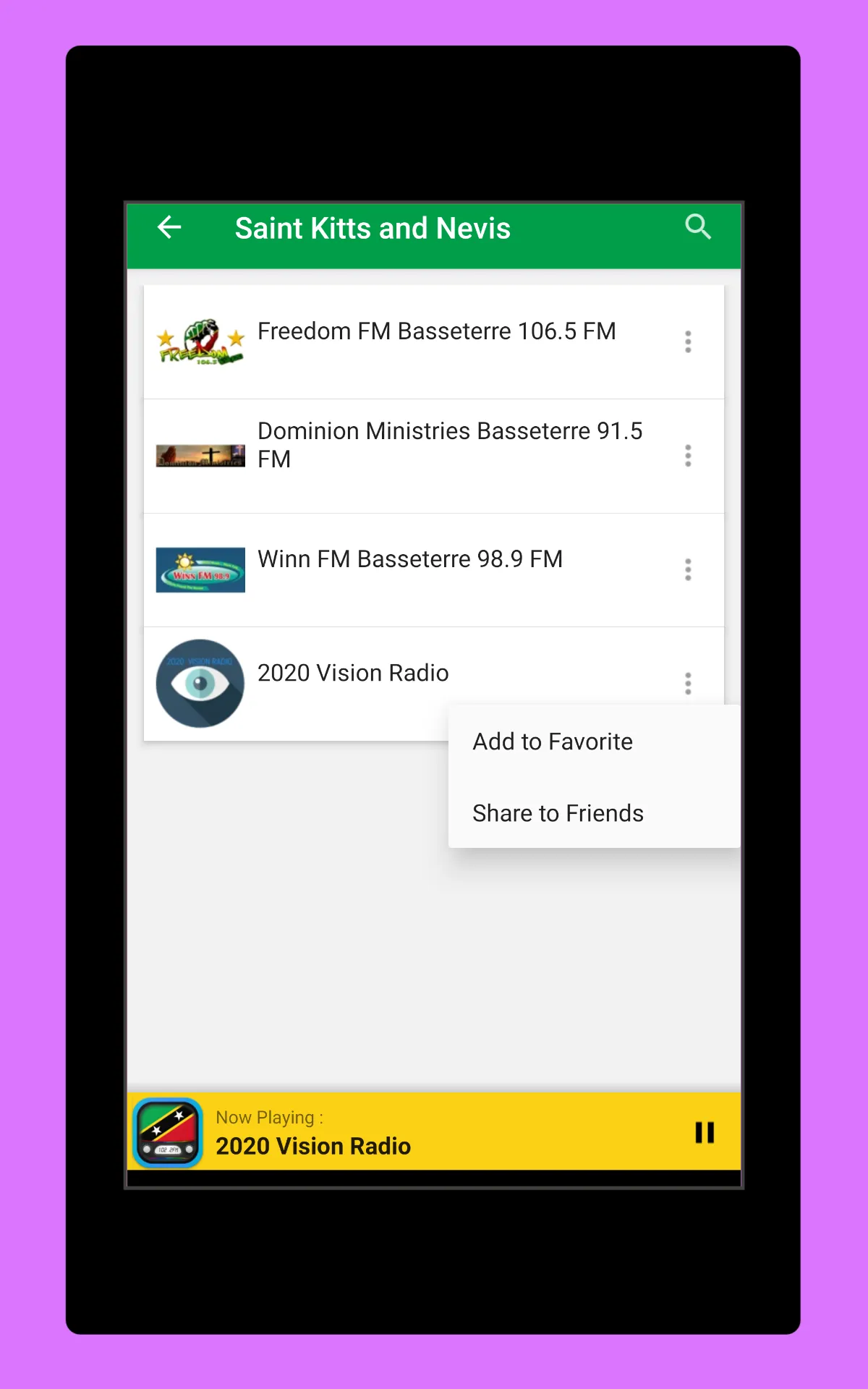 Radio Saint Kitts and Nevis FM | Indus Appstore | Screenshot