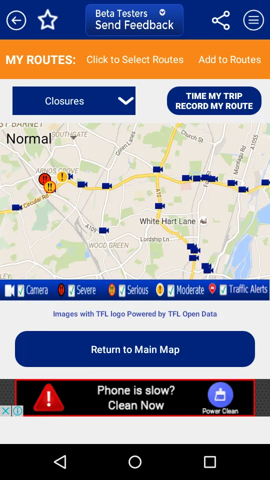 Live Traffic UK -- Beta | Indus Appstore | Screenshot