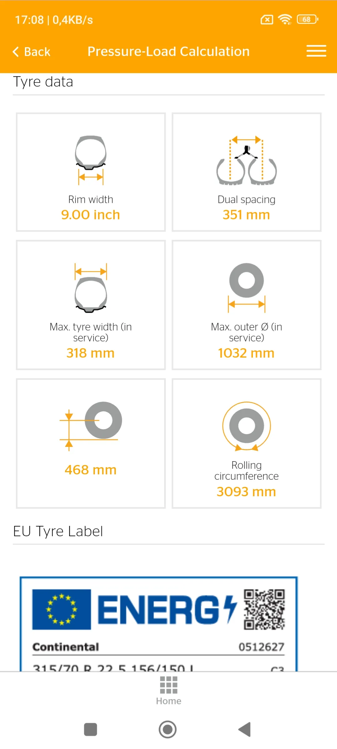 Continental TireTech | Indus Appstore | Screenshot