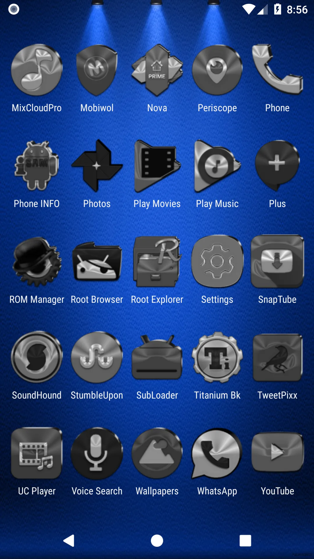 Black, Silver & Grey Icon Pack | Indus Appstore | Screenshot