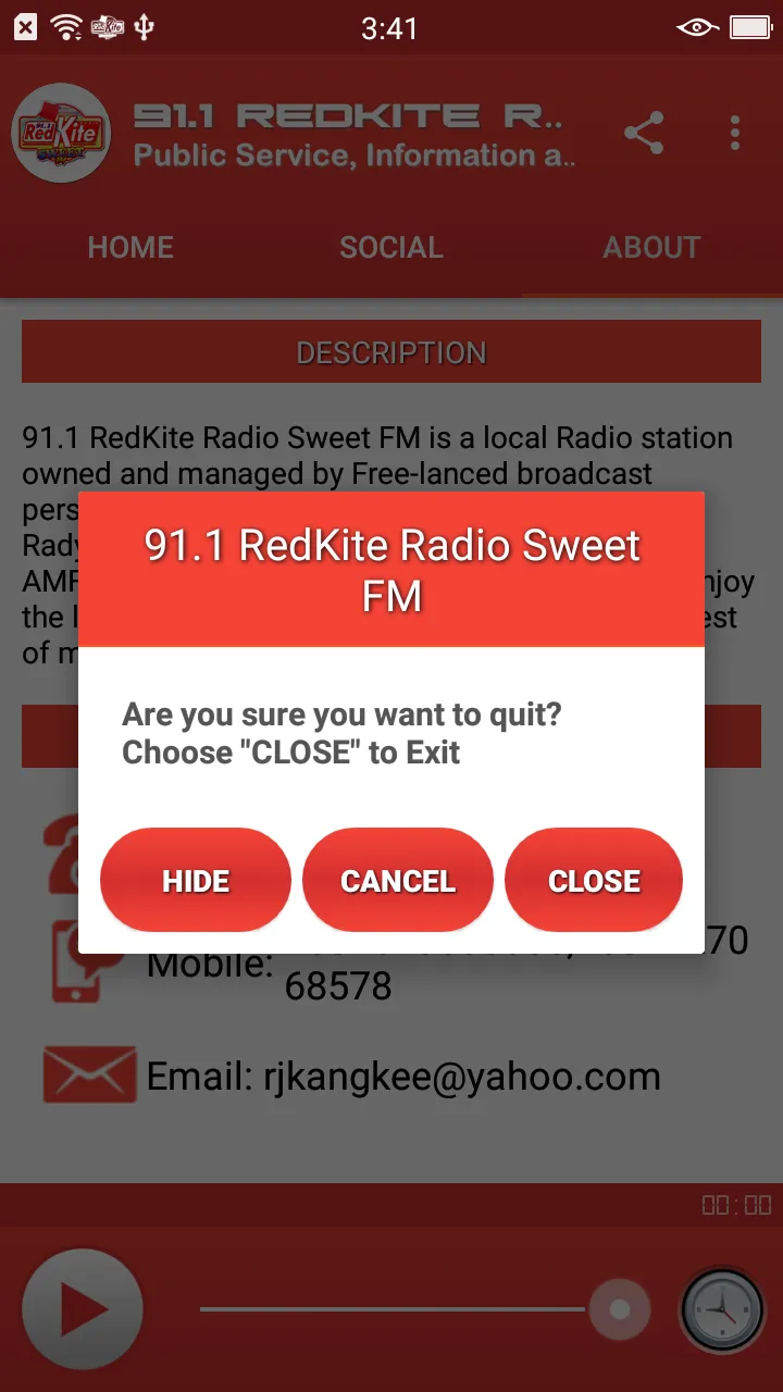 RedKite Radio Sweet FM | Indus Appstore | Screenshot