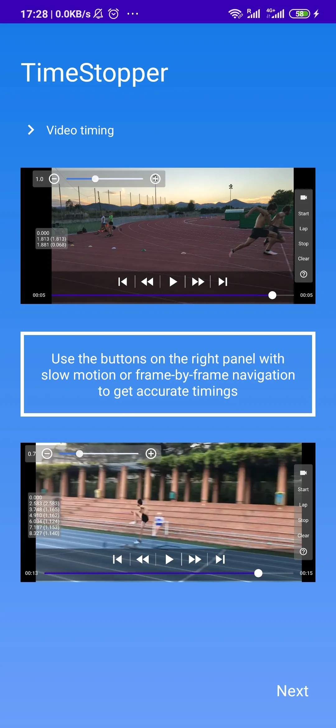 TrackTimer - Video analyser | Indus Appstore | Screenshot