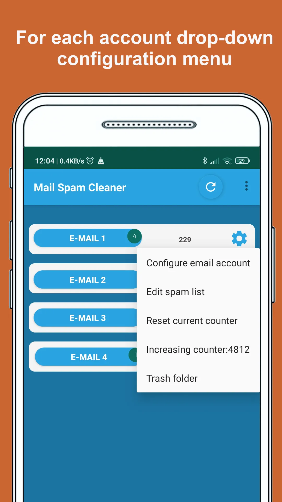 Mail Spam Cleaner | Indus Appstore | Screenshot