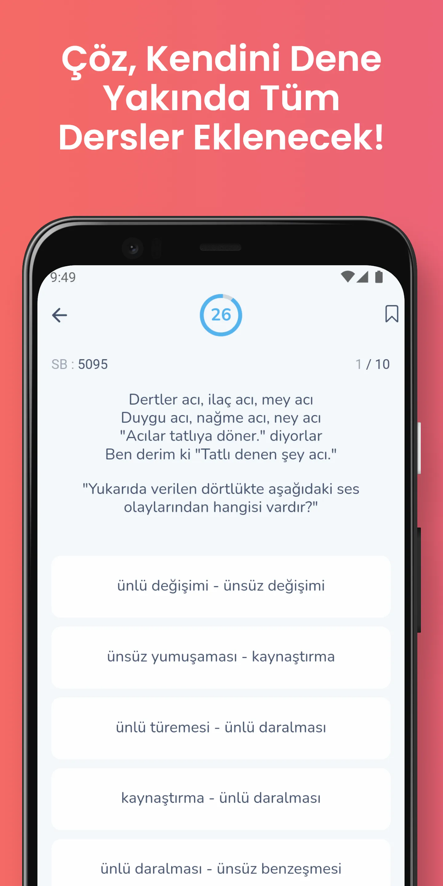 Edebiyat ve Türkçe Soru Çöz | Indus Appstore | Screenshot